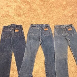 Wrangler Men's Heritage Blue Jeans Bundle 30/36 (2) 31/36 (1)